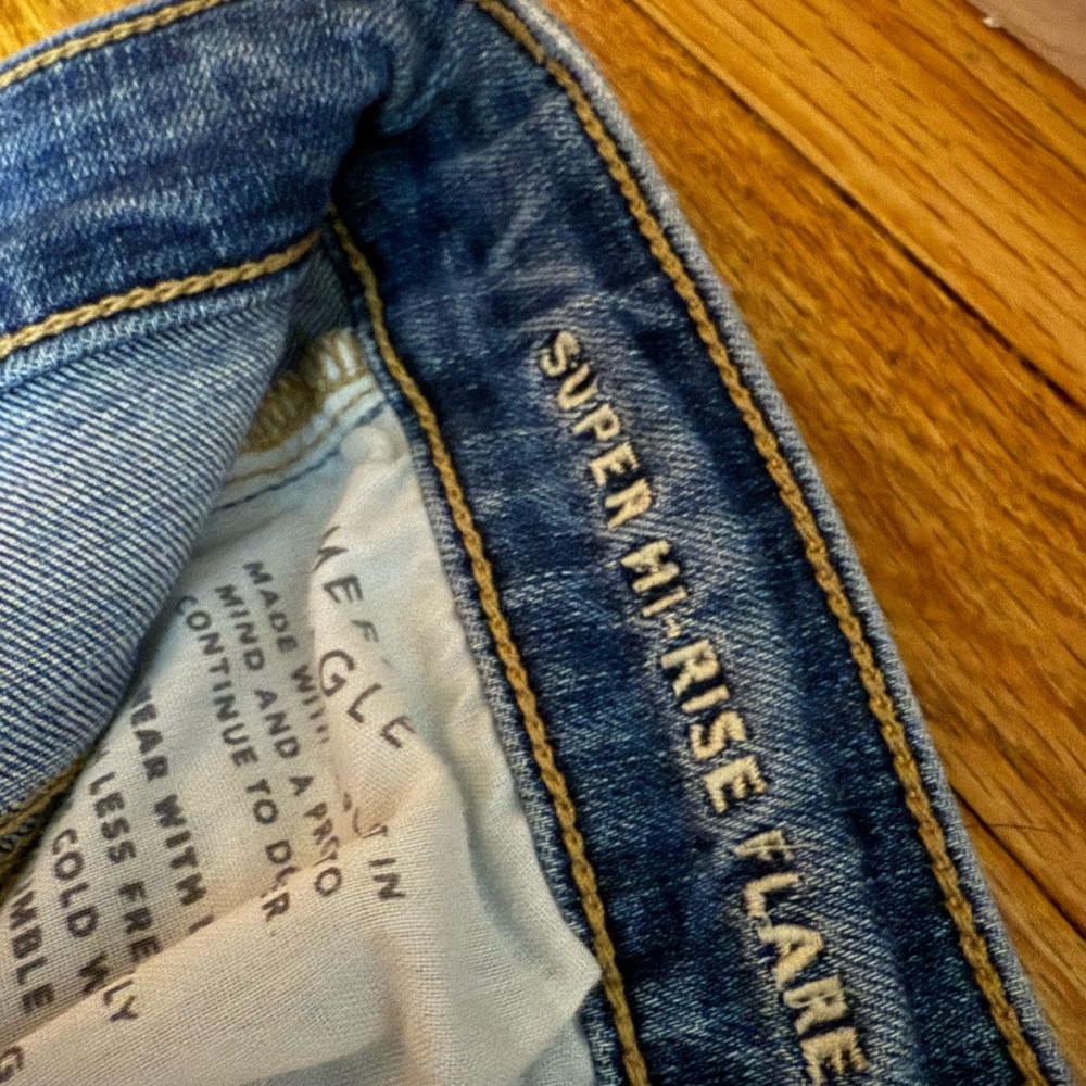 Super high-rise flare American Eagle jeans women's